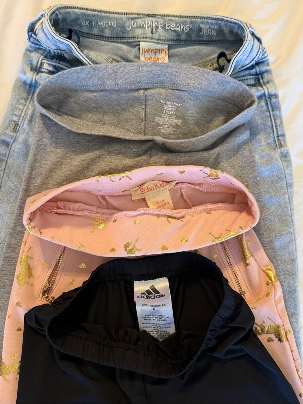 Girl’s leggings/jeggings - BUNDLE - size 6 - Picture 2 of 2